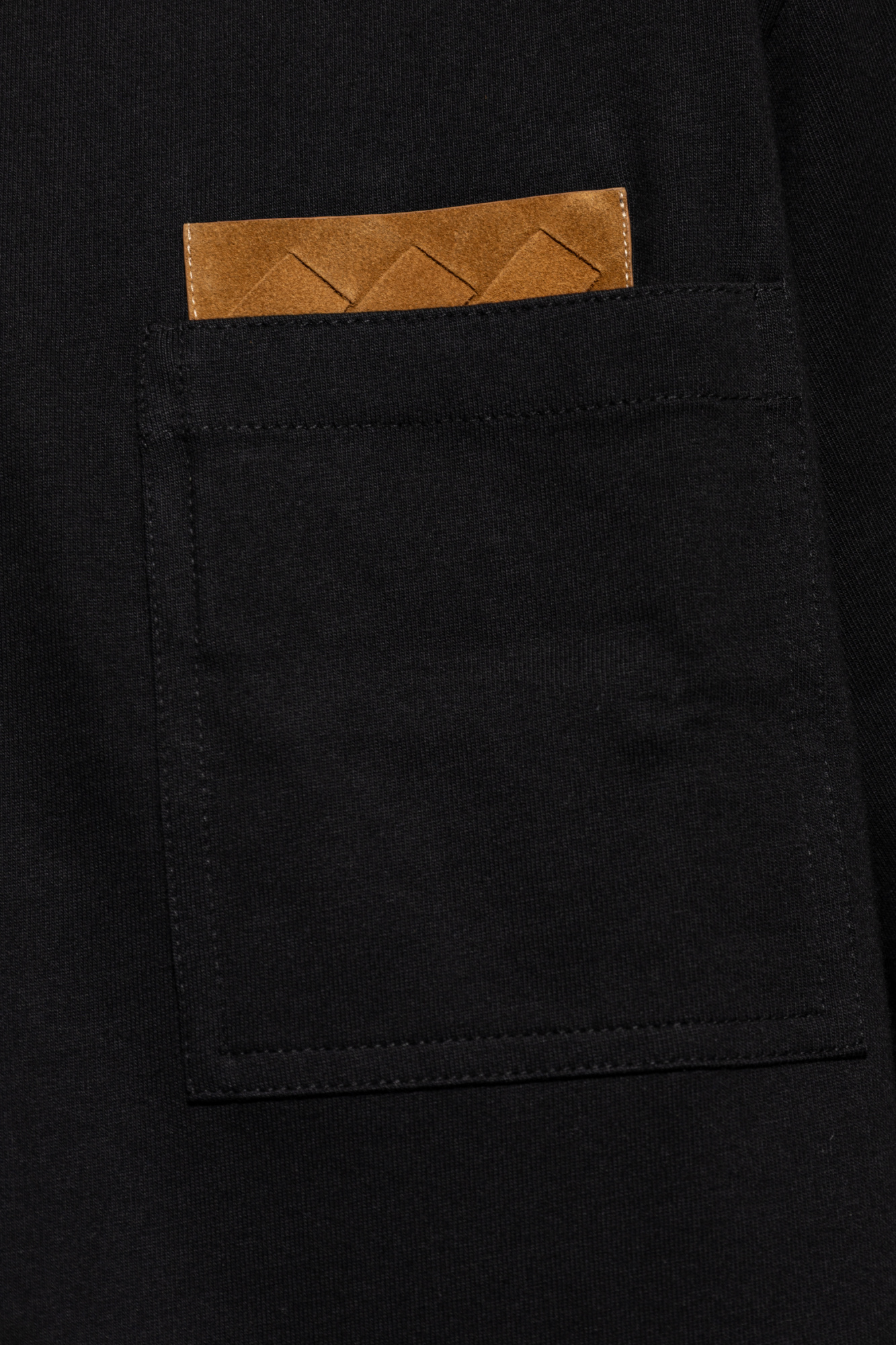 Black T-shirt with pocket Bottega Veneta - Vitkac AS